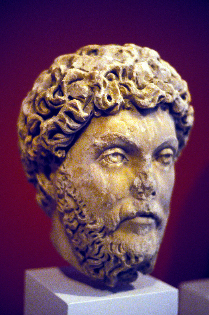Hadrian, Roman marble bust