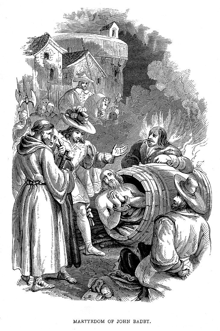 Burning of John Badby for heresy, 1410