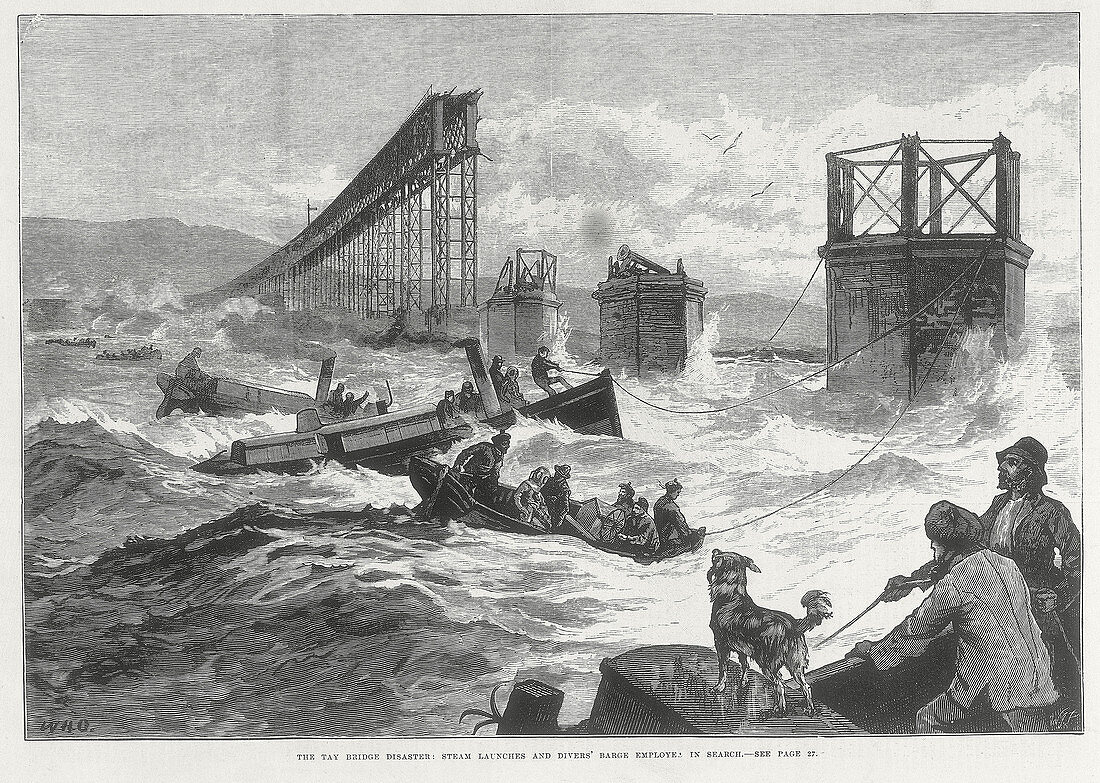 Tay Bridge disaster, Scotland, 28 December 1879