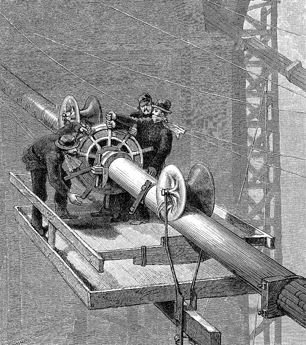 Brooklyn Suspension Bridge, 1883