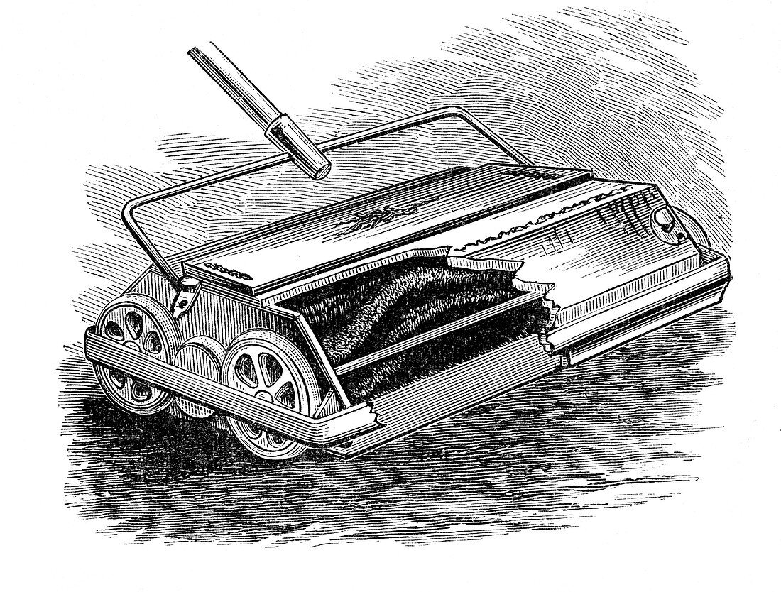 Bissell carpet sweeper, American, 1887