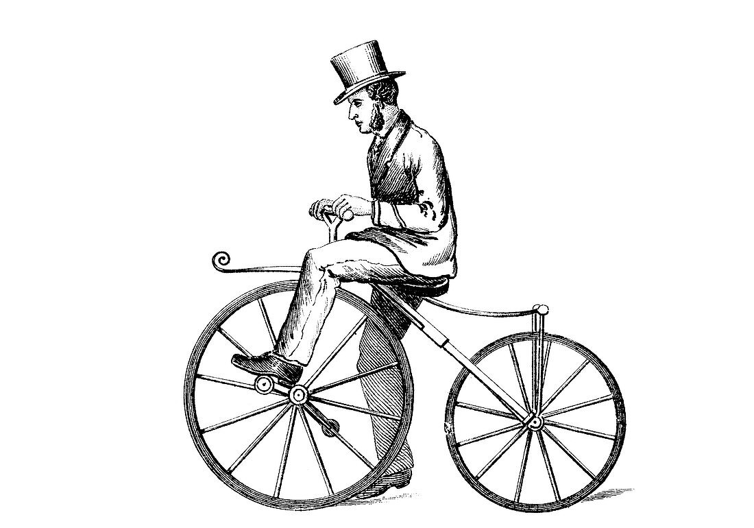 Boneshaker' bicycle, c1870