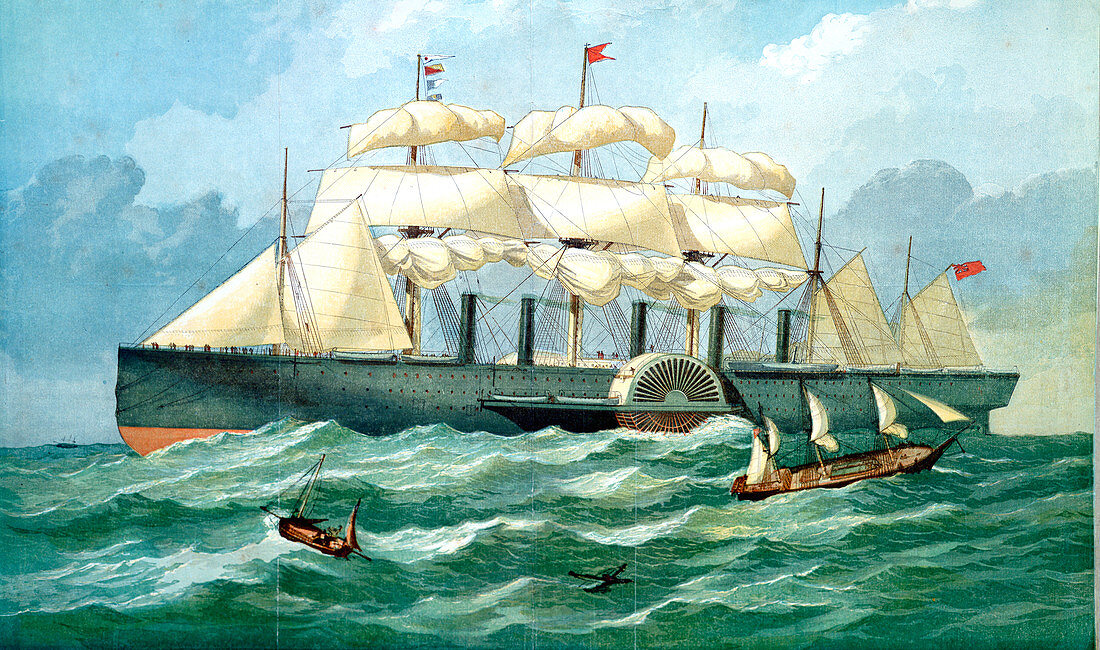 Brunel's steam ship 'Great Eastern'