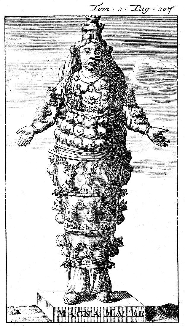 Cybele, or Magna Mater, Roman goddess, 1702
