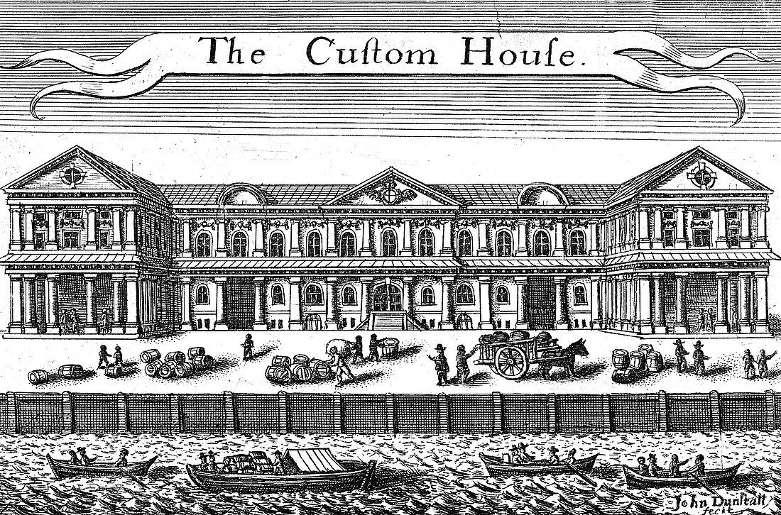 The Custom House, London, c1660
