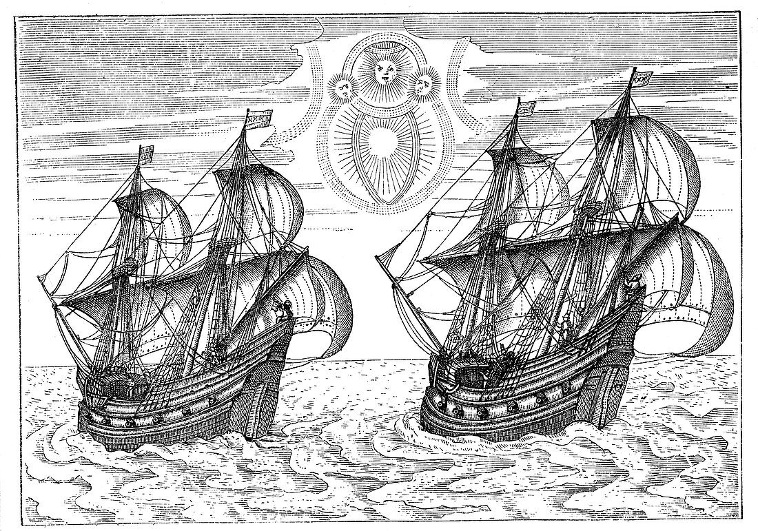 Ships of Willem Barents' expedition to the Arctic, 1596