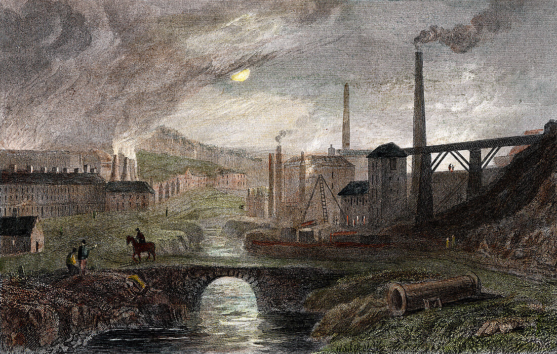 Nant-y-Glow Iron Works, Monmouthshire, Wales, c1780