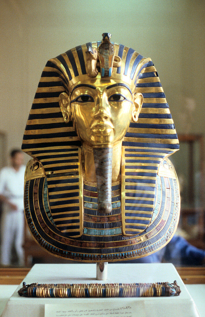 Funerary mask of Tutankhamun, King of Egypt