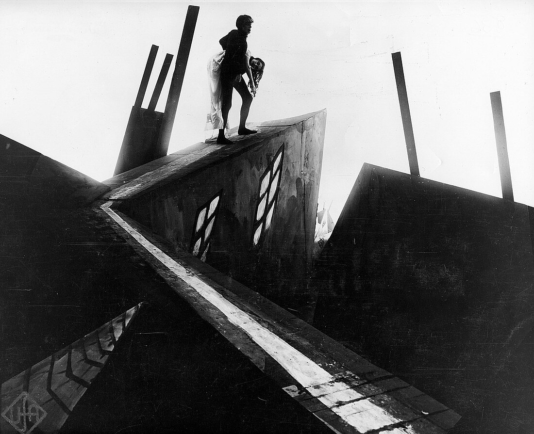 Scene from 'The Cabinet of Dr Caligari', 1920
