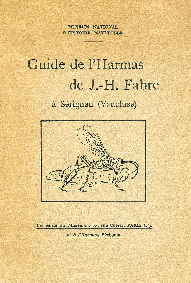 Cover of a booklet on entomology, 1933
