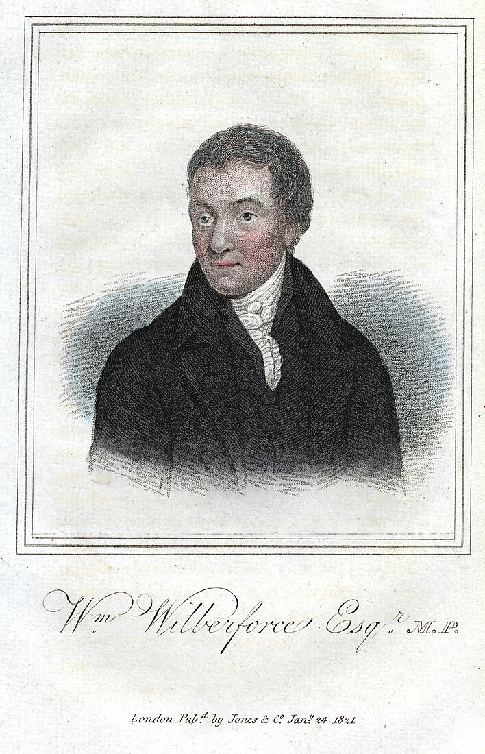 William Wilberforce, English anti-slavery campaigner, 1821