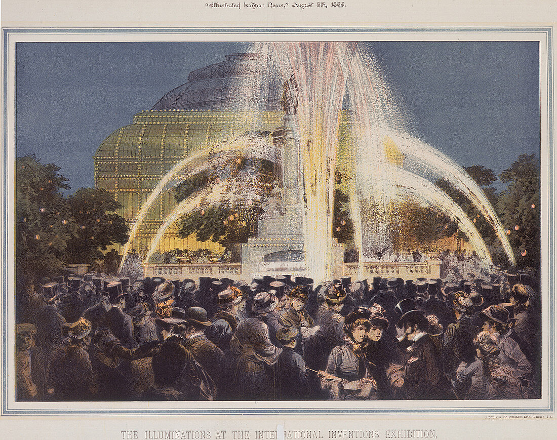 Illuminations at International Inventions Exhibition, 1885