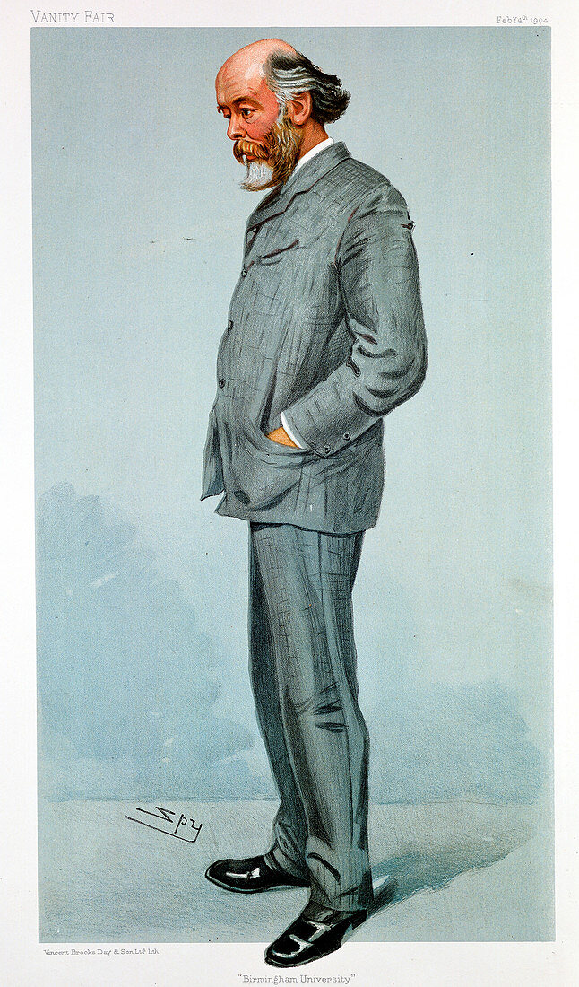Oliver Lodge, British physicist, 1904