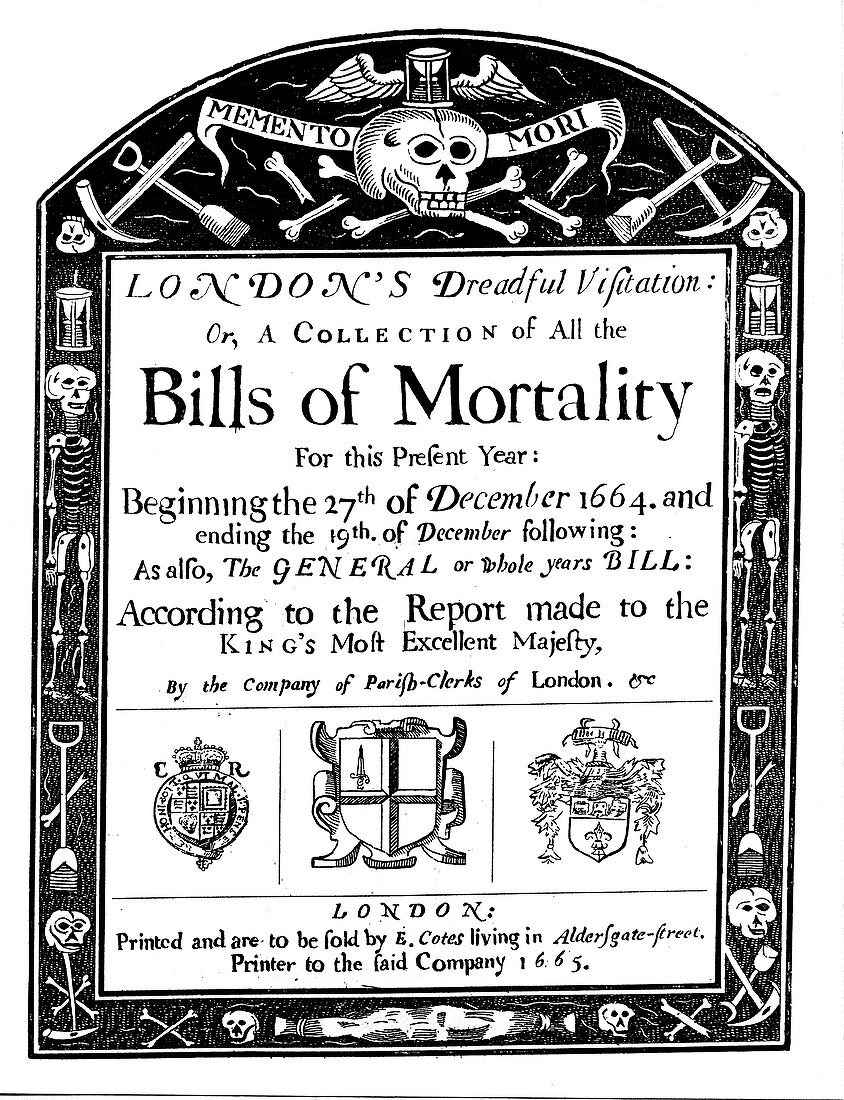 Bills of mortality bill for London
