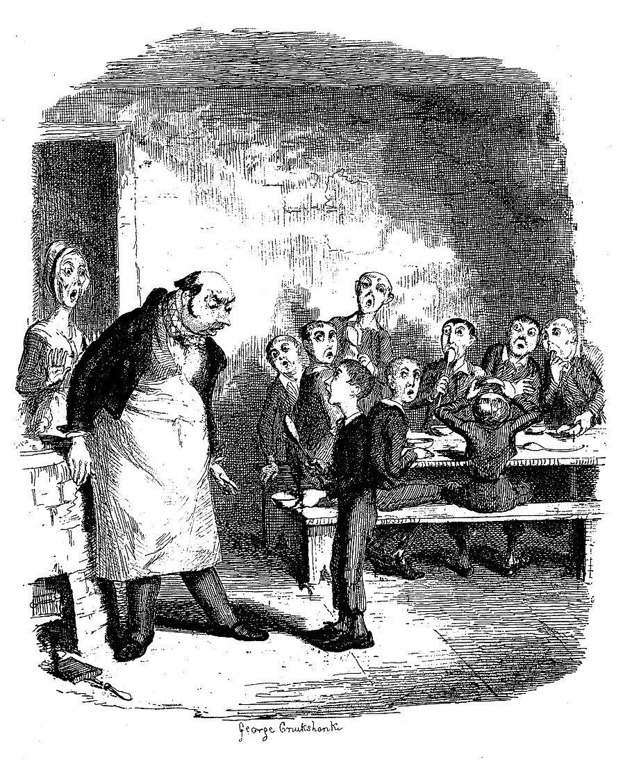 Scene from Oliver Twist by Charles Dickens, 1836