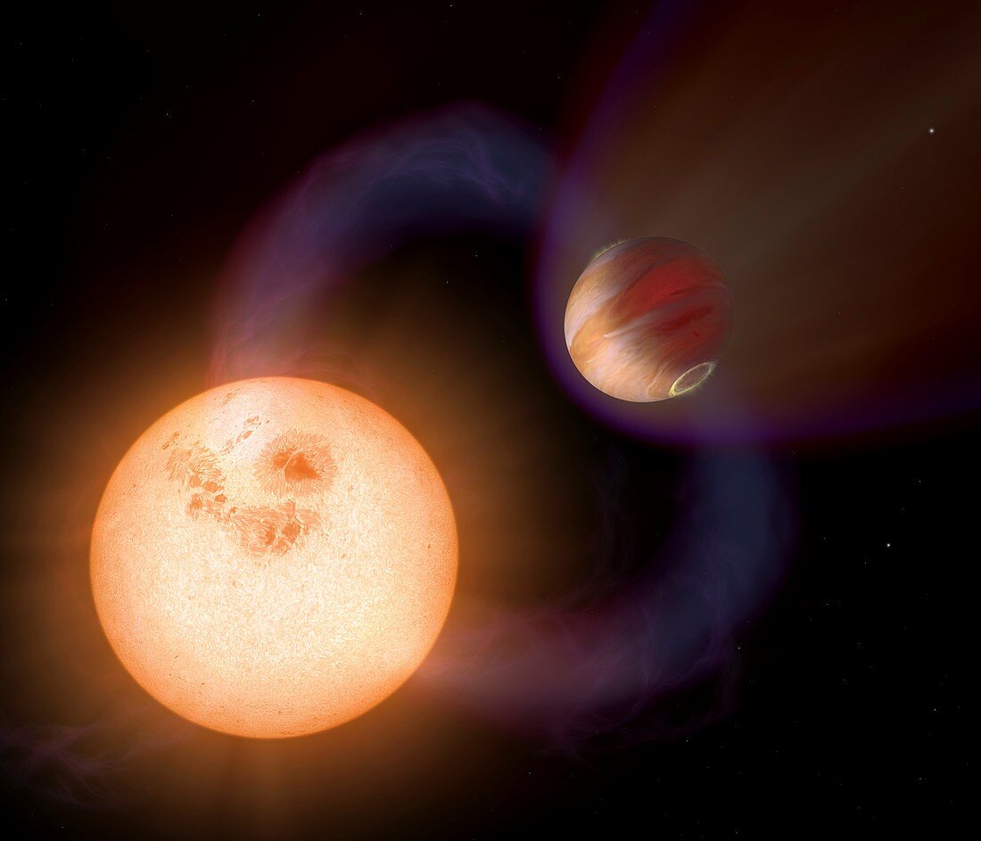Exoplanet SWEEPS-10, illustration