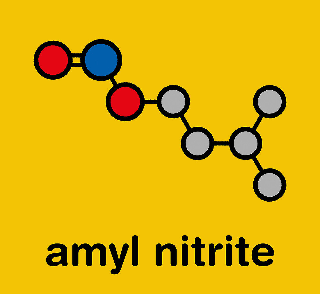 Amyl nitrite molecule