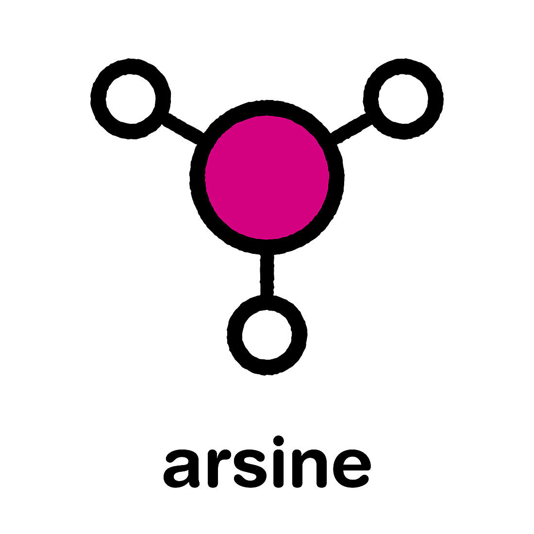 Arsine molecule