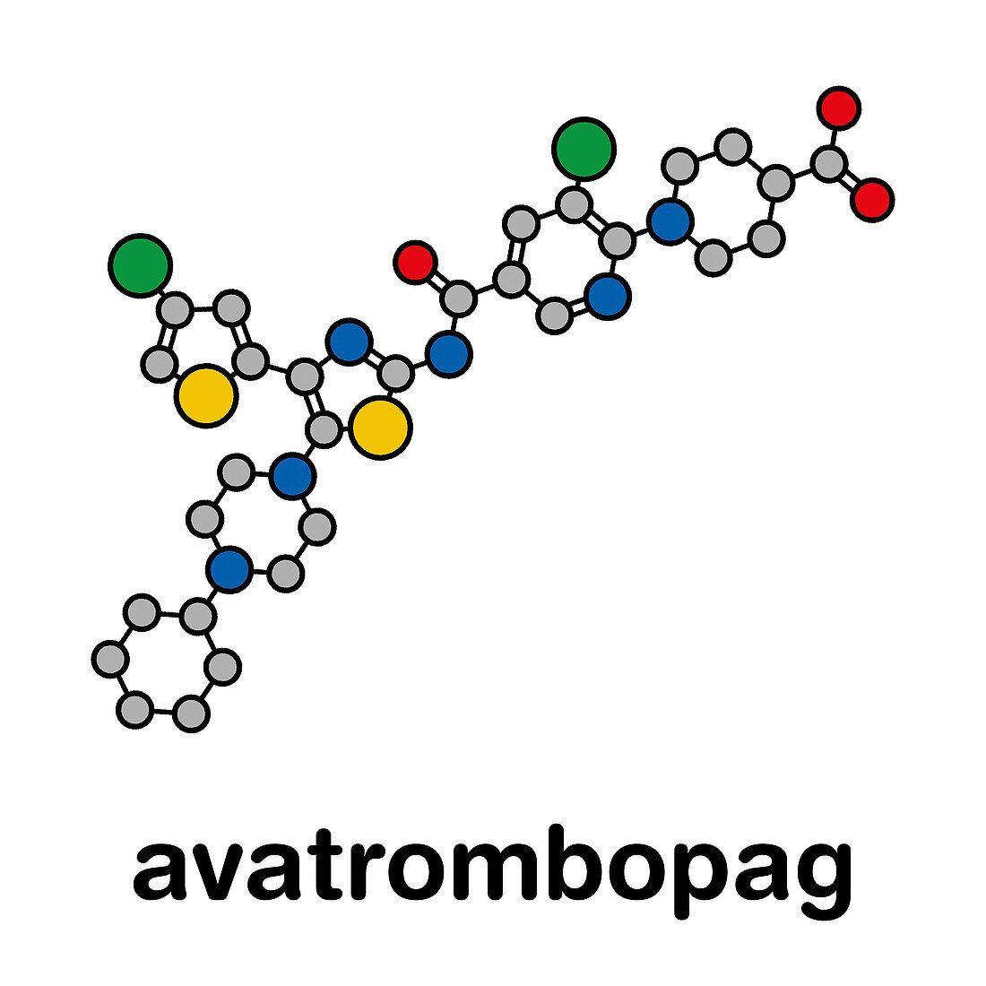 Avatrombopag thrombocytopenia drug molecule