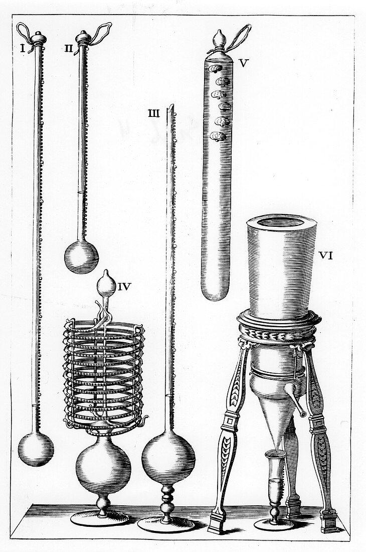 Early thermometers, 1691