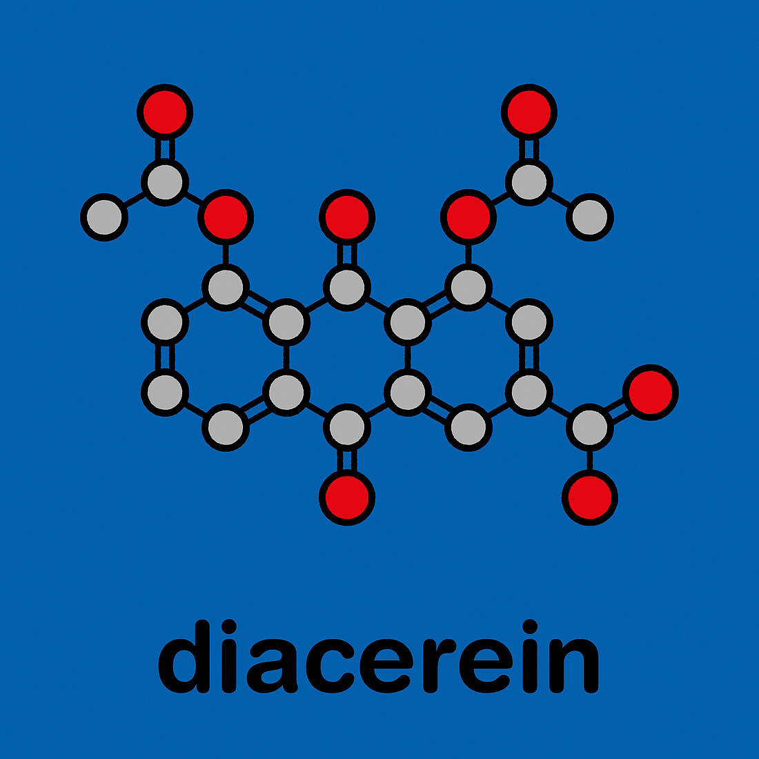 Diacerein drug molecule