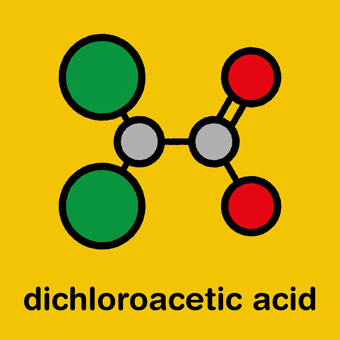 Dichloroacetic acid molecule