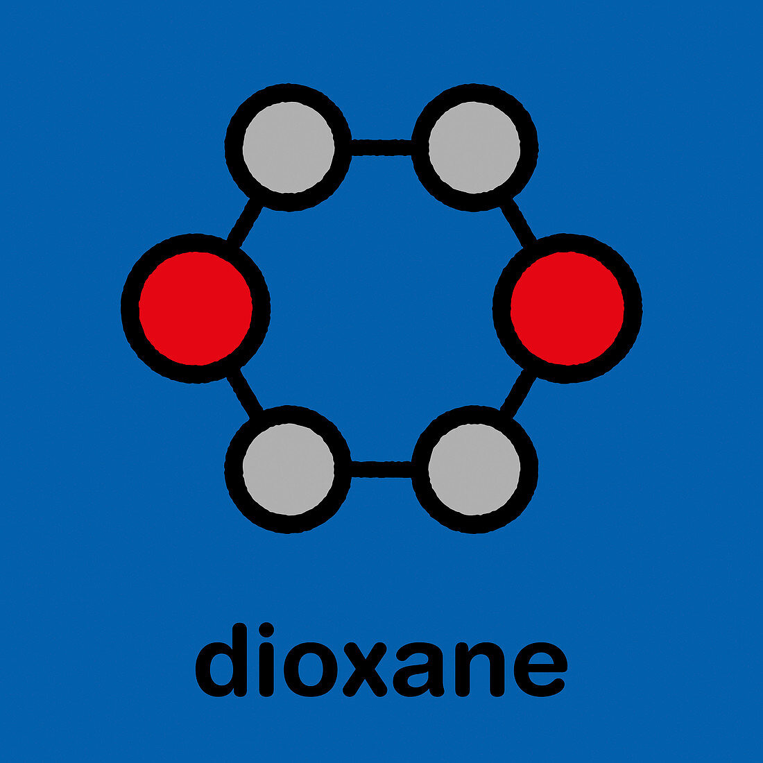 Dioxane solvent molecule