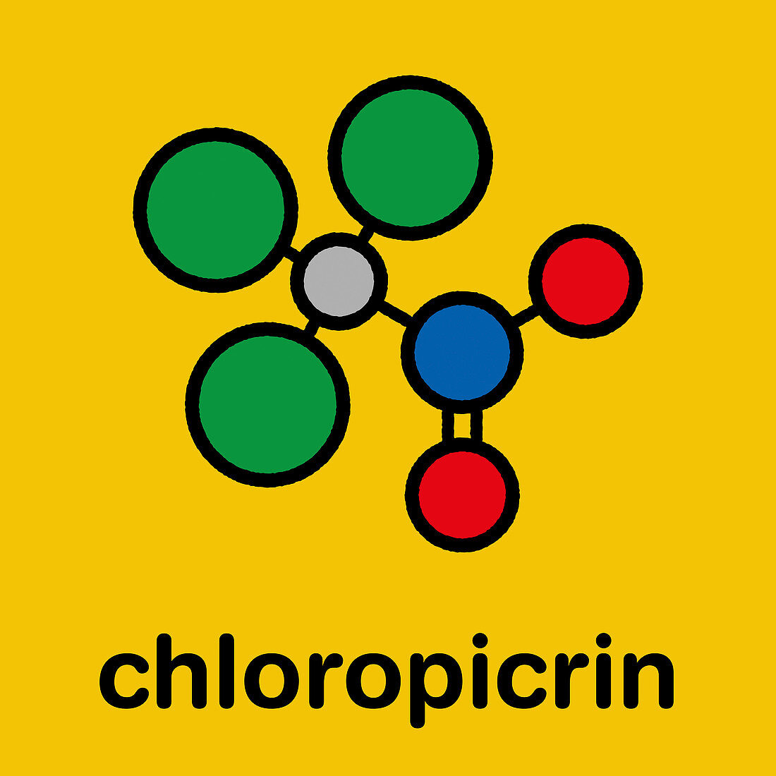 Chloropicrin soil fumigant molecule