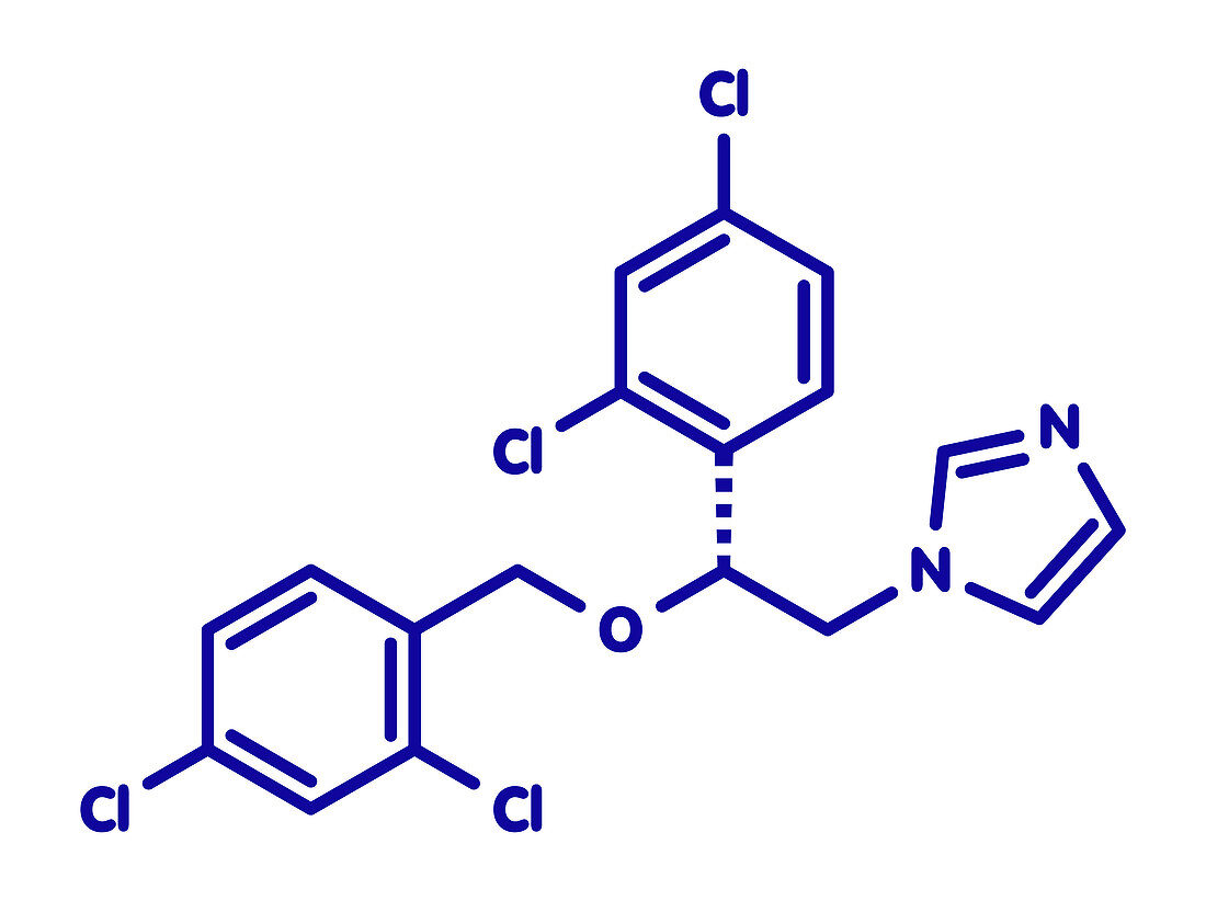 Miconazole antifungal drug molecule