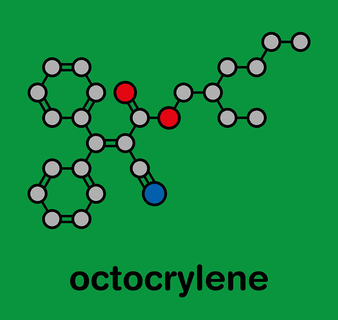 Octocrylene sunscreen molecule