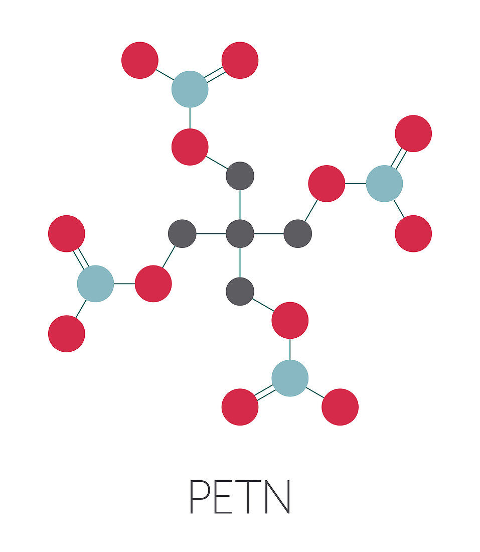 PETN explosive molecule