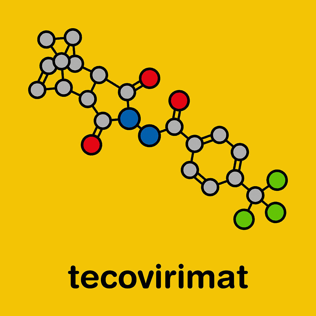 Tecovirimat antiviral drug molecule