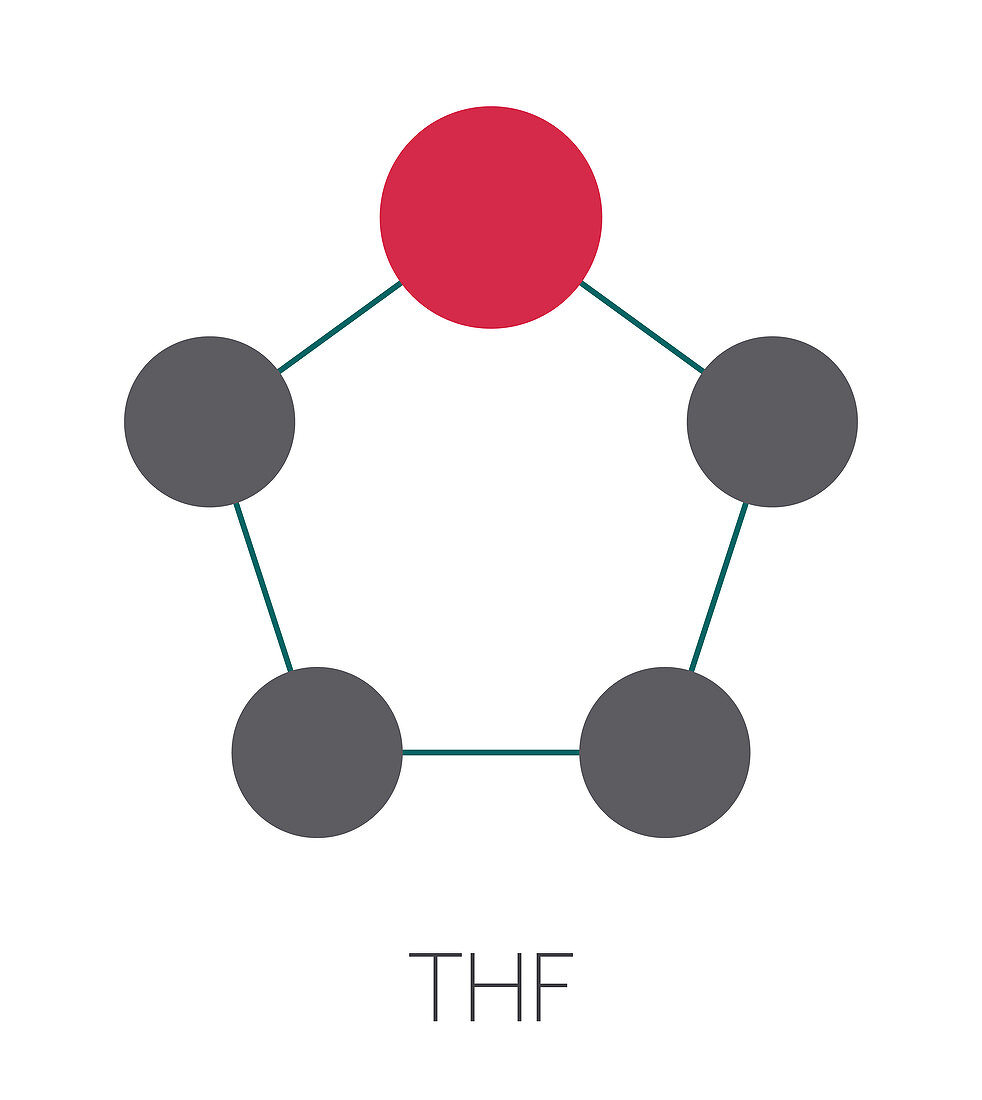 Tetrahydrofuran solvent molecule