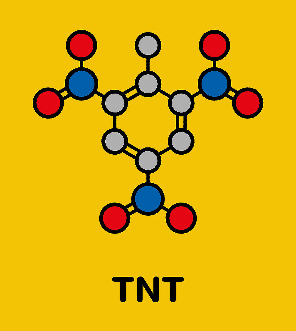 TNT high explosive molecule