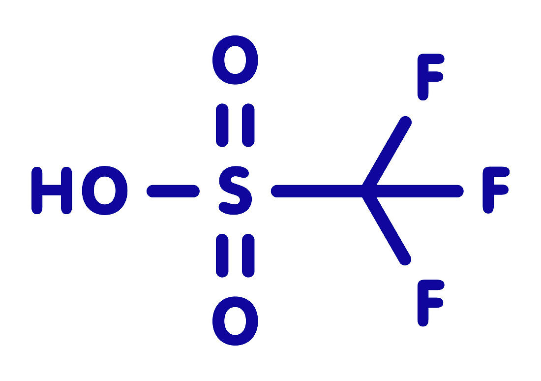 Triflic acid molecule
