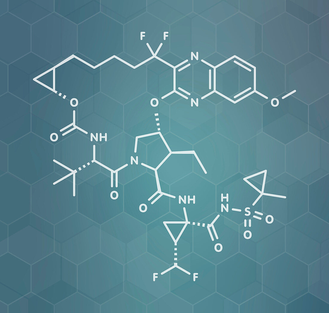 Voxilaprevir hepatitis C drug molecule