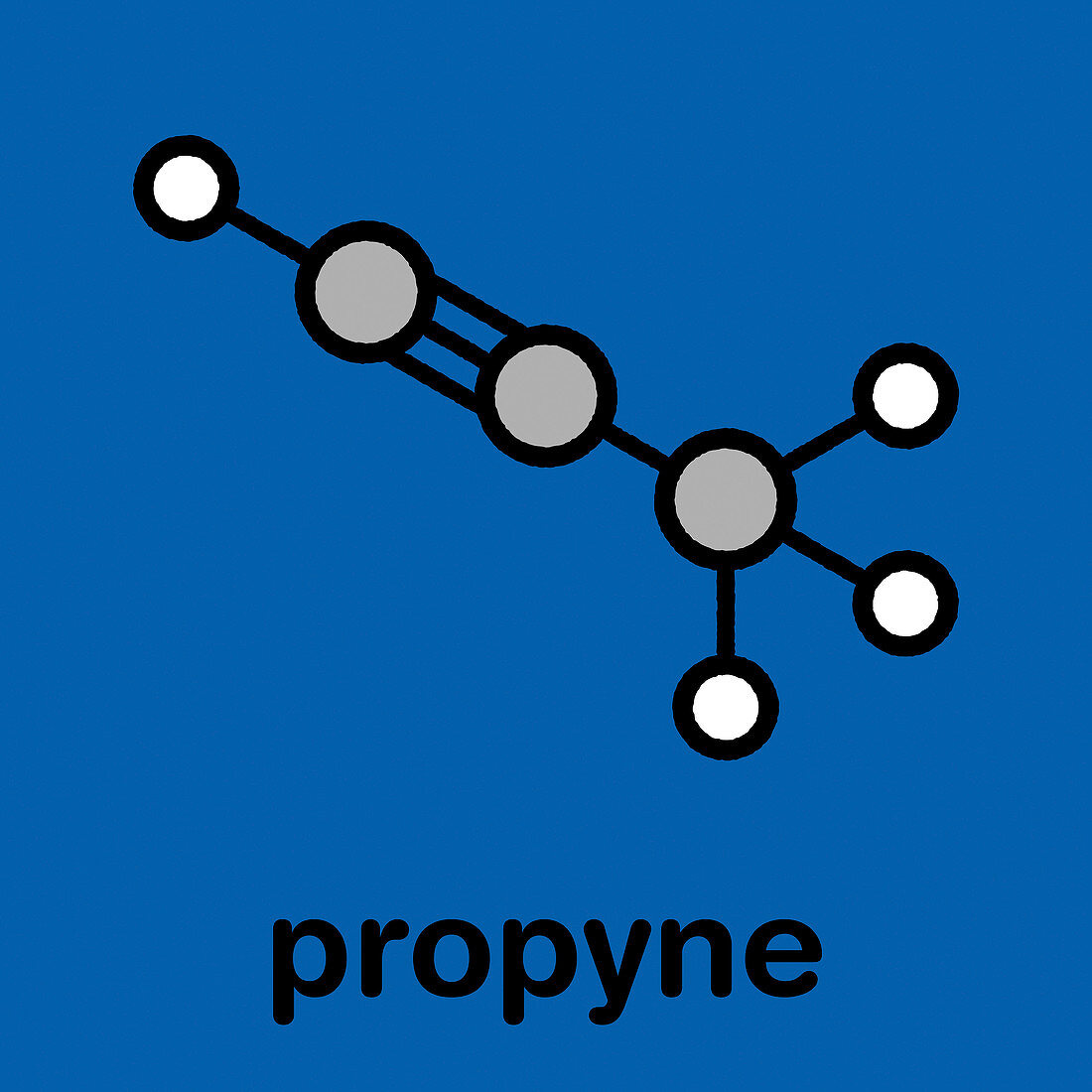 Propyne molecule