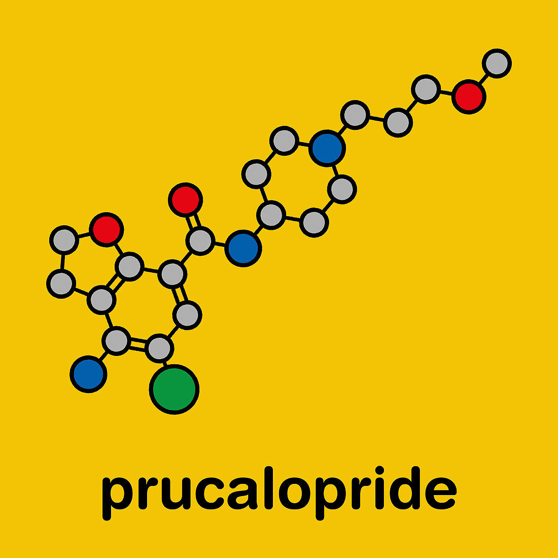 Prucalopride chronic constipation drug molecule