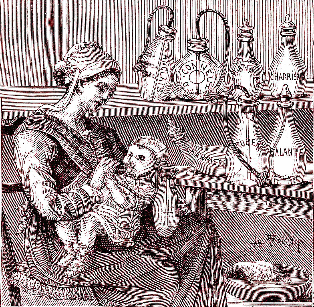 Artificial breastfeeding, 19th century