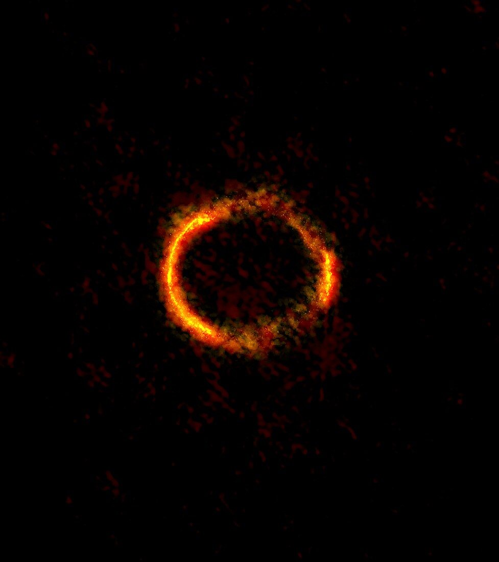 Galactic gravitational lensing, ALMA image