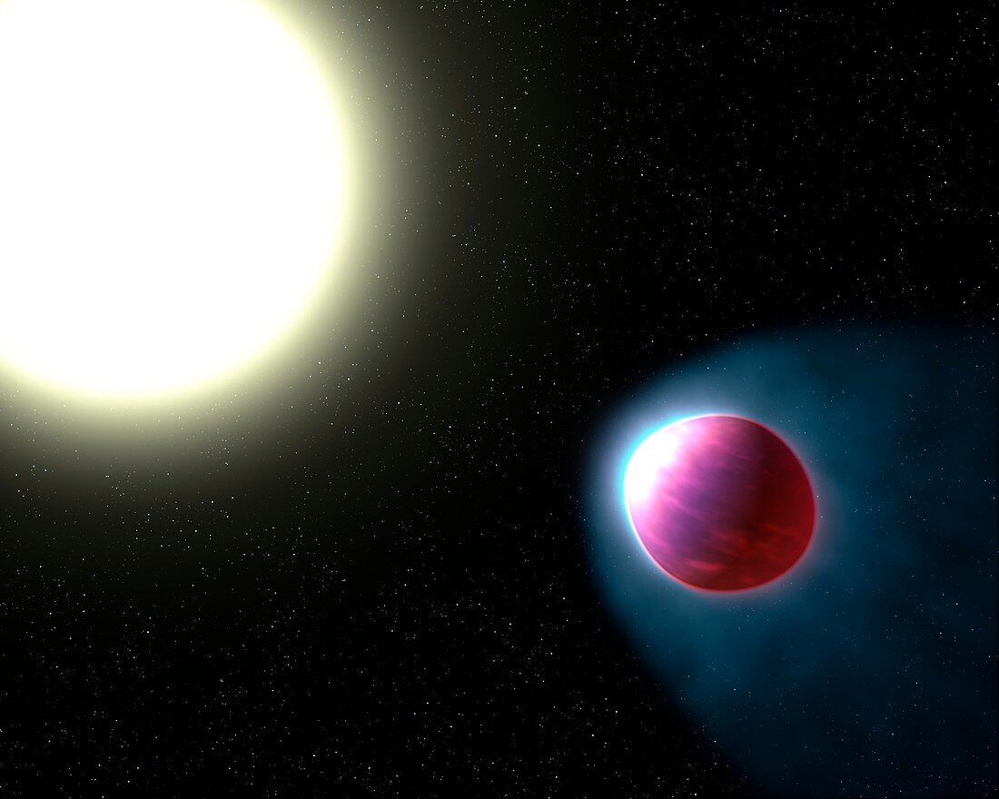 Gas giant exoplanet WASP-121b, illustration