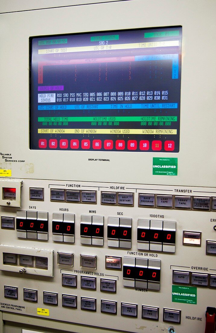 Rocket launch countdown sequencer.