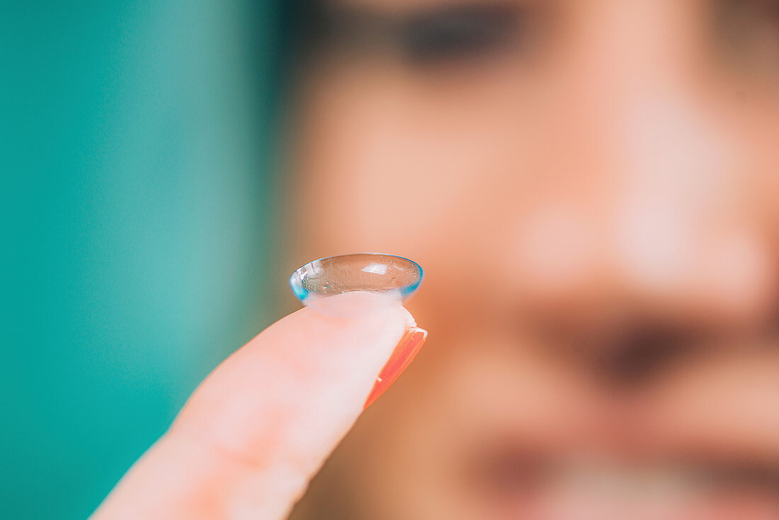 Soft contact lens insertion