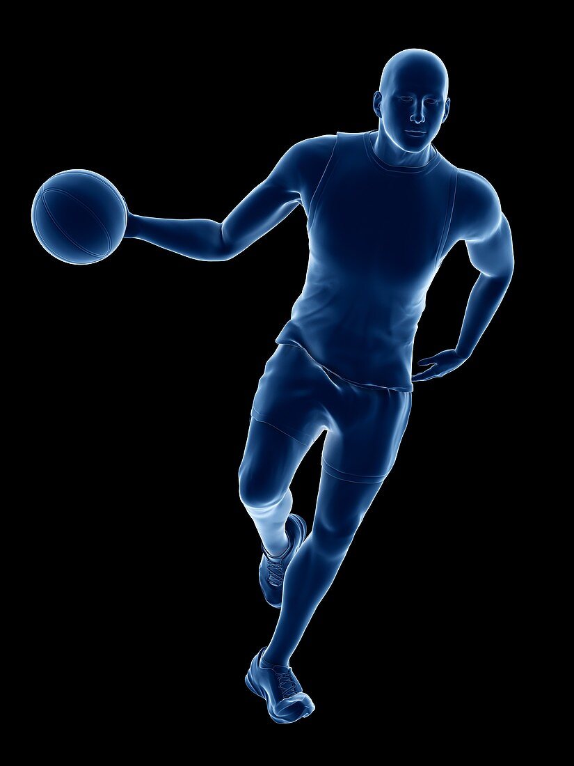 Basketball player, illustration