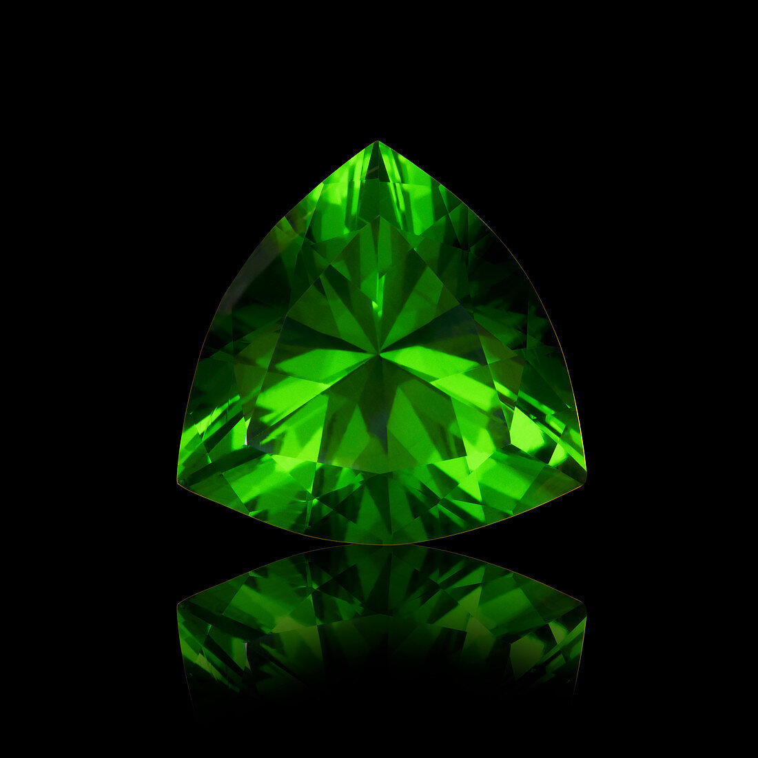 Trillion cut emerald
