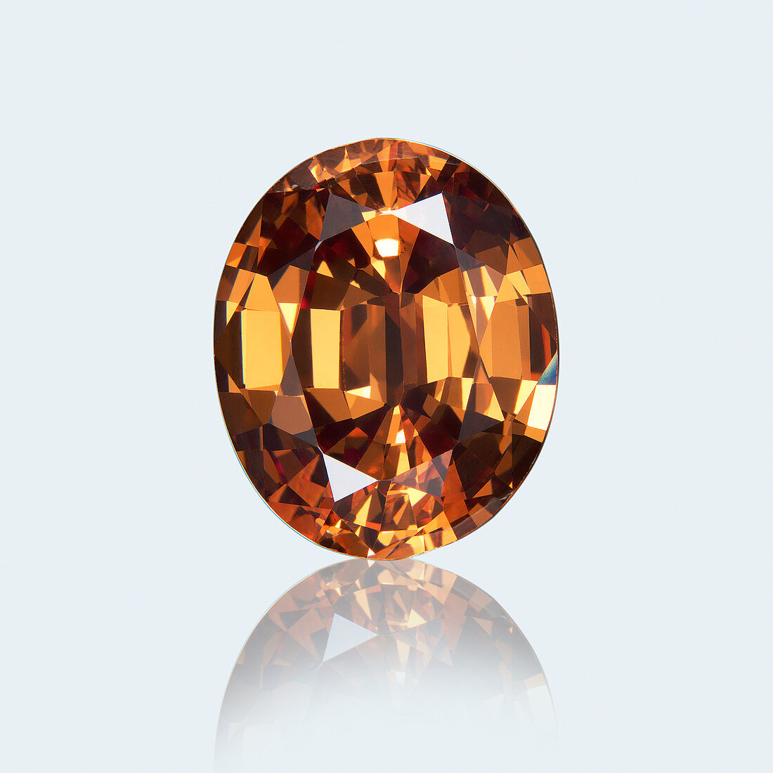 Oval cut citrine