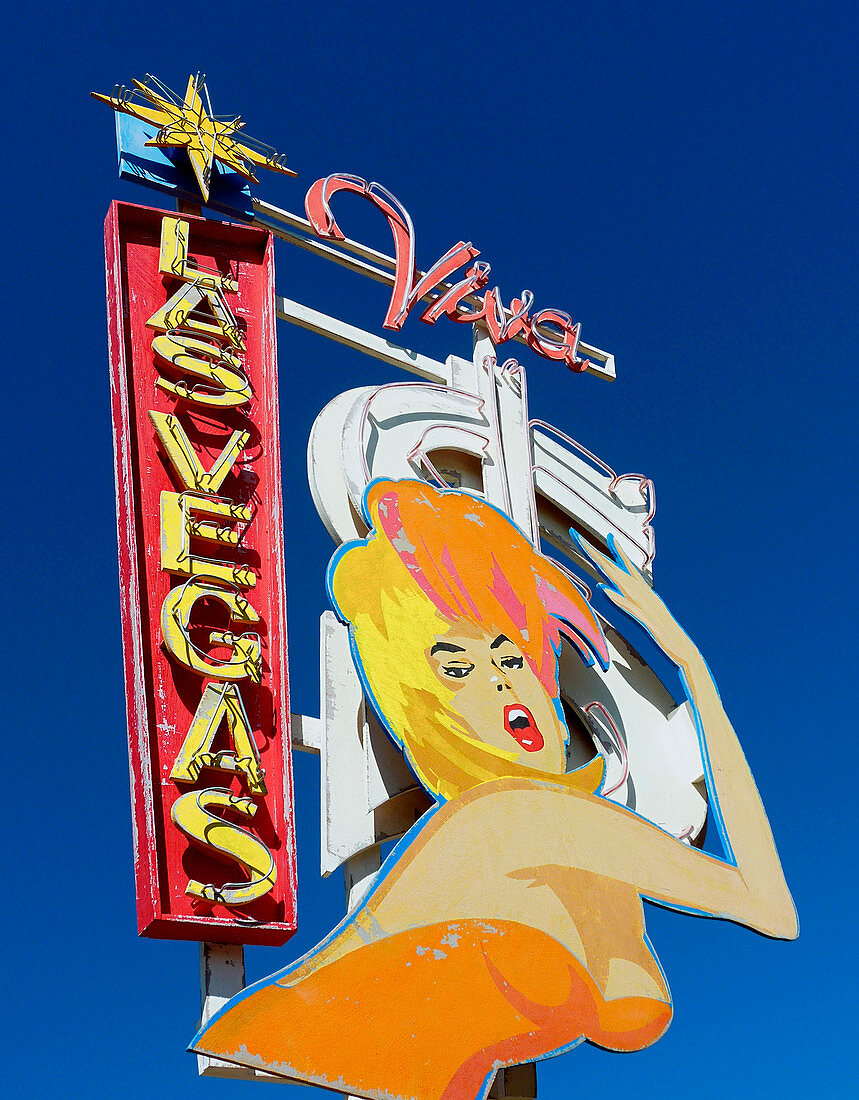 Las Vegas sign, illustration