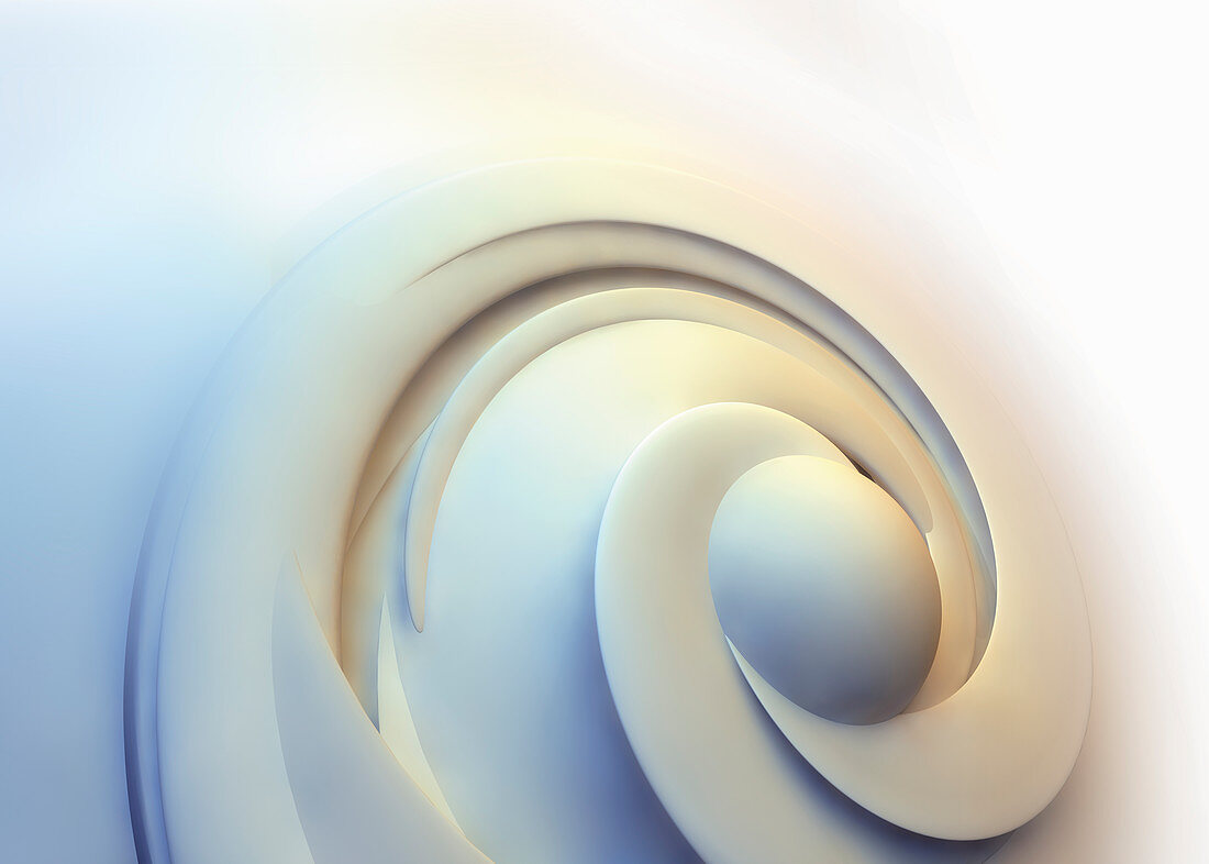 Abstract swirling pattern, illustration