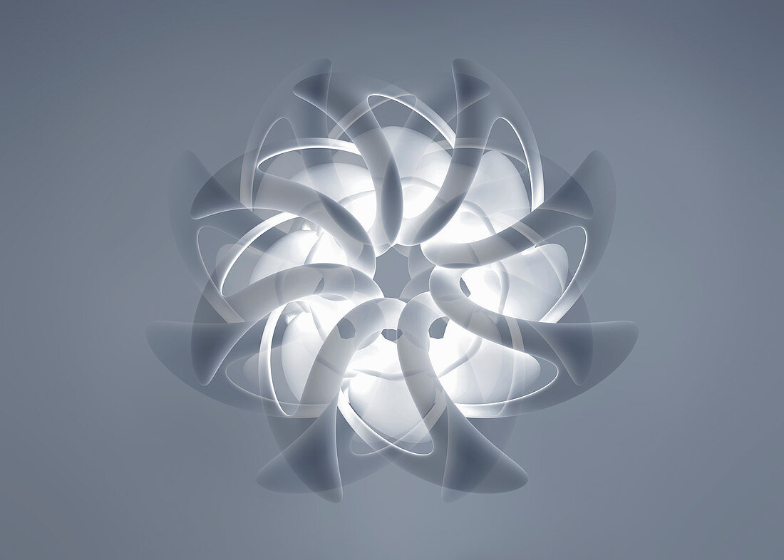 Abstract spinning pattern, illustration
