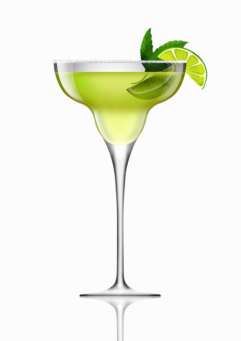 Margarita cocktail, illustration